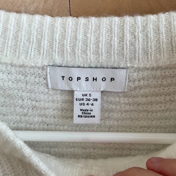 Topshop Cream Sweater - Picture 2 of 2